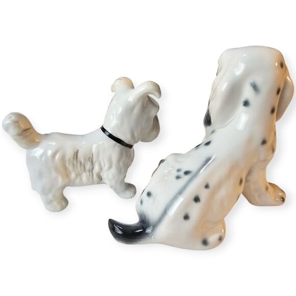 Vintage Romanian Porcelain Dog Collection Cocker Spaniel Dalmation Scottie - Picture 9 of 14